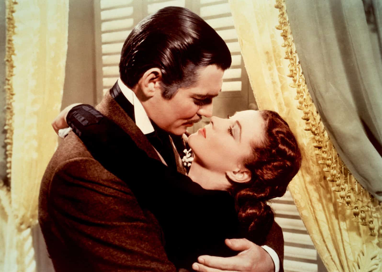 Clark Gable and Vivien Leigh in "Gone with the Wind." 